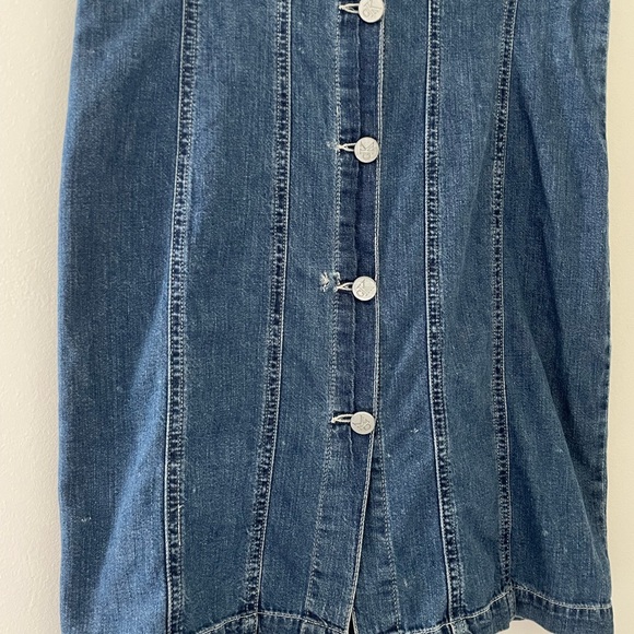 Vintage Calvin Klein Denim Dress - Picture 4 of 11